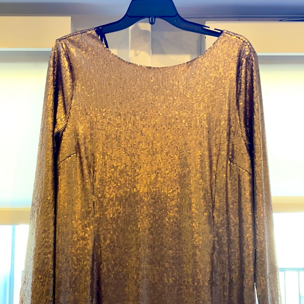 Gold Metallic Dress